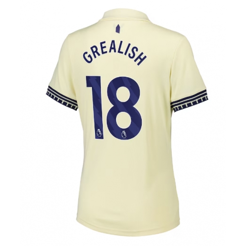 Billige Fotballdrakt Everton Jack Grealish #18 Replika Bortedrakt Dame 2025-26 Kortermet Billige Fotballdrakt Everton Jack Grealish #18 Replika Bortedrakt Dame 2025-26 Kortermet